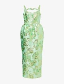 HUISHAN ZHANG - Sidra Floral Jacquard Midi Dress com at Selfridges