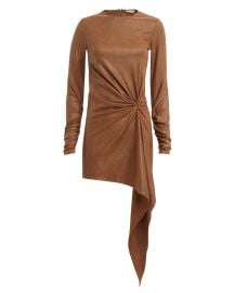 Haddasah Faux Leather Mini Dress at Intermix