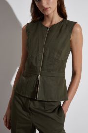 Hadley Corset Zip Top Olive SAINT ART at Saint Art