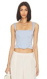 Hah Knock Out Top In Periwinkle at Revolve