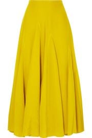 Haider Ackermann - Pleated silk crepe de chine midi skirt at Net A Porter