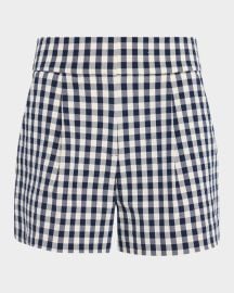 Haina Cotton Gingham Shorts at Neiman Marcus