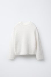 Hair Effect Knit Sweater at Zara