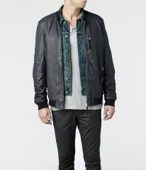 Hakonie leather bomber jacket at All Saints