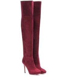 Haley 100 over the knee Suede Boots by Jimmy Choo at Jimmy Choo