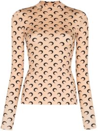 Half Moon Print Top by Marine Serre at Farfetch