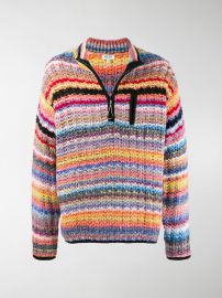 Half-zip striped jumper by Kenzo at Modes