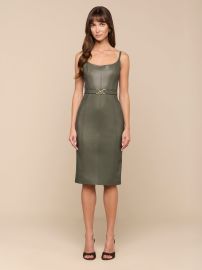 Halia Vegan Leather Dress at L'Agence