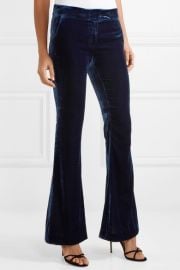 Hall velvet flared pants at Net A Porter