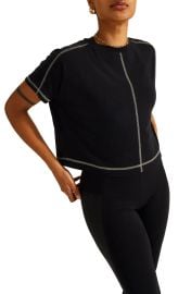 Halle Berry x Sweaty Betty Patience Split Back T-Shirt at Nordstrom
