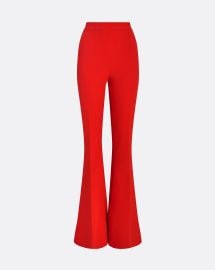 Halluana Scarlet Red Trousers Maison Safiyaa USA at Safiyaa