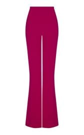 Halluana Stretch-Crepe Flared-Leg Trousers by Safiyaa at Moda Operandi