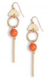 Halogen   Geo Linear Drop Earrings at Nordstrom