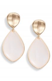 Halogen   Painted Petal Double Drop Earrings   Nordstrom at Nordstrom