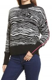 Halogen   Swirl Mock Neck Sweater   Nordstrom at Nordstrom