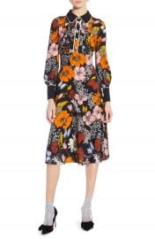 Halogen   x Atlantic-Pacific Floral Print A-Line Dress at Nordstrom