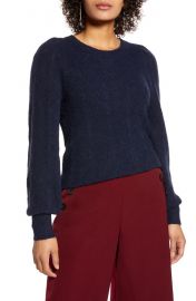 Halogen Chevron Pointelle Sweater at Nordstrom