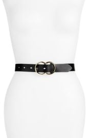 Halogen Double Ring Leather Belt at Nordstrom