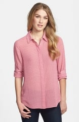 Halogen Front Button Blouse in pink at Nordstrom