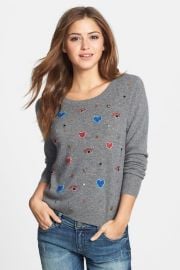 Halogen Jewel Embellished Cashmere Sweater at Nordstrom Rack