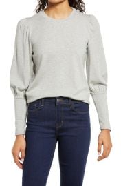 Halogen Juliet Sleeve Knit Top at Nordstrom