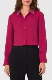 Halogen Rhinestone Accent Button Up Shirt at Nordstrom Rack