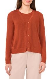 Halogen V Neck Cardigan in Baked Clay at Nordstrom Rack