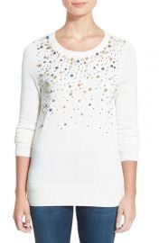 Halogen embellished sweater at Nordstrom