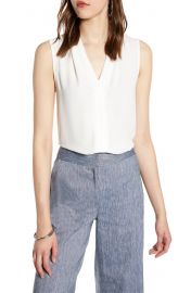 Halogen v-neck top at Nordstrom