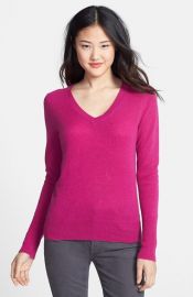 Halogenand174 Cashmere V-Neck Sweater at Nordstrom