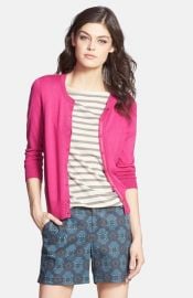 Halogenand174 Three Quarter Sleeve Cardigan at Nordstrom