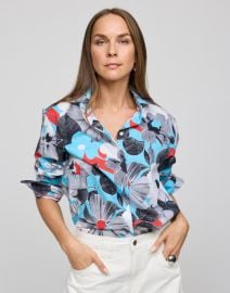 Halsey Long Sleeve Pop Art Flower Shirt Hinson Wu at Hinson Wu