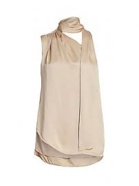 Halston - Scarf-Neck Top at Saks Fifth Avenue