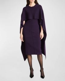 Halston Amal Dress in Aubergine at Neiman Marcus