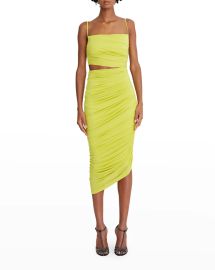 Halston Averie Dress in Sulphur at Neiman Marcus