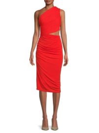 Halston Cassidy Jersey Ruched Cocktail Dress at Saks Off 5th