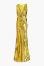 Halston Georgia Sequin Twist Gown at The Outnet