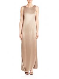 Halston Heritage - Crepe   Satin Draped Gown at Saks Fifth Avenue