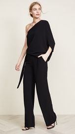 Halston Heritage Asymmetrical Wide Leg Jumpsuit at Shopbop