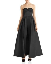 Halston Heritage Faille Full Skirted Jumpsuit at Bloomingdales