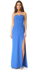 Halston Heritage High Slit Strapless Gown at Shopbop