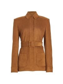 Halston Jesse Jacket in Saddle at Saks Fifth Avenue