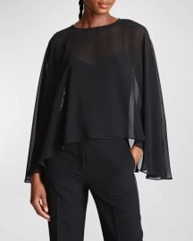 Halston Lilly Chiffon and Camisole Top at Neiman Marcus