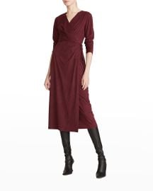 WornOnTV: Chelsea’s burgundy suede wrap dress on The Young and the ...