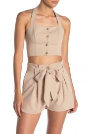 Halter Front Button Top at Nordstrom Rack