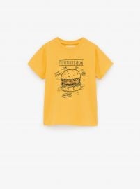 Hamburger Print T-Shirt at Zara