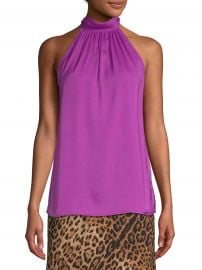 Hammered Satin Halter Neck Top at Walmart