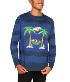 Hammock Holiday Ugly Christmas Sweater Men39s Christmas Outfits Tipsy Elves at Tipsy Elves