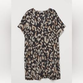 HampM Dresses Hm Nwt Tunic Animal Print Black Brown And Beige Size Medium Poshmark at Poshmark