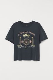 HampM Printed T-shirt - Dark grayzodiac symbols - Ladies  HampM US at H&M